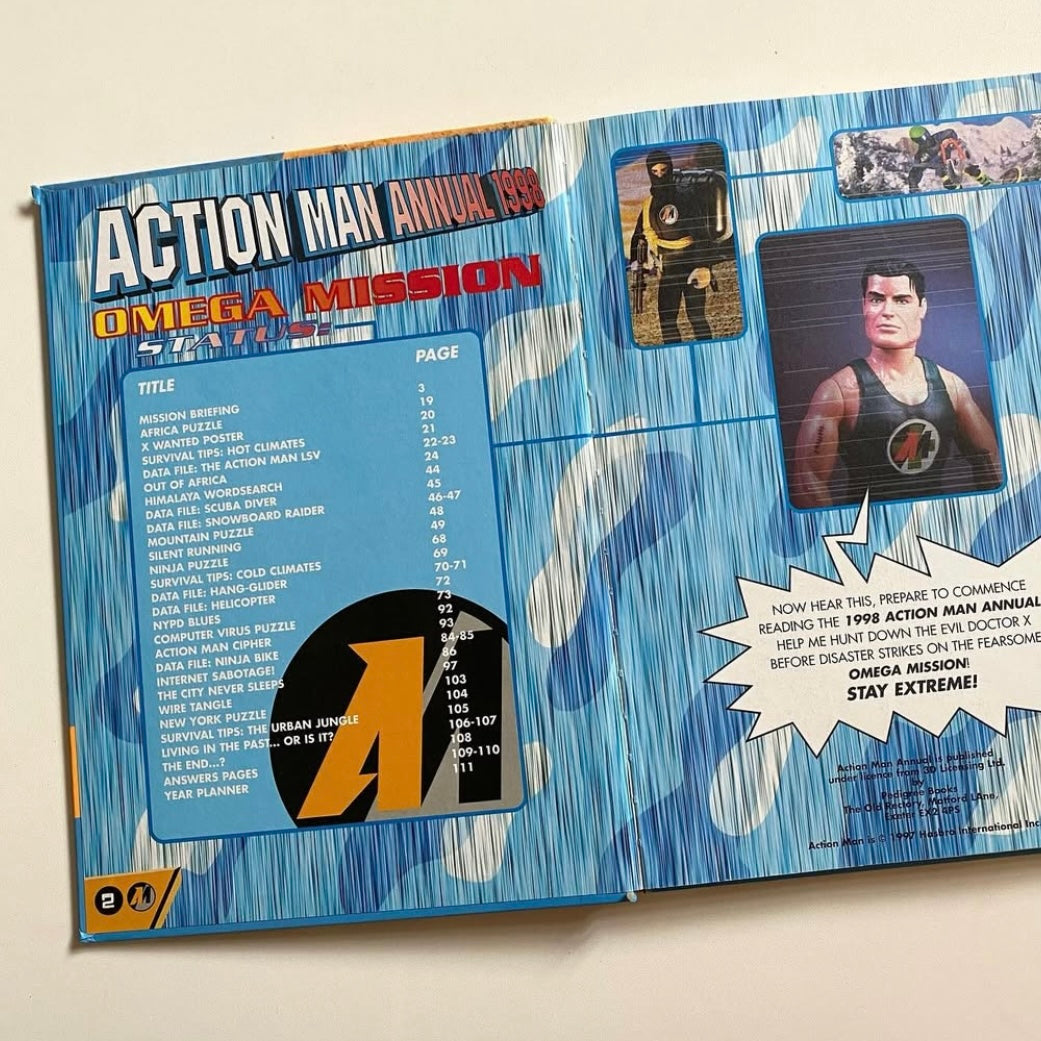 Vintage 1998 Action Man annual