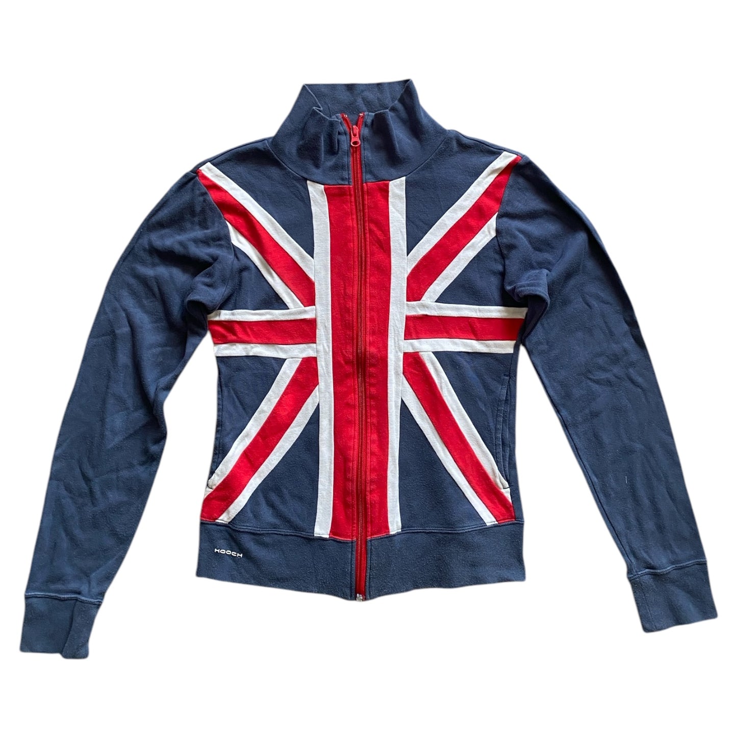 Vintage y2k hooch Union Jack zip up jacket. Size 6-8.