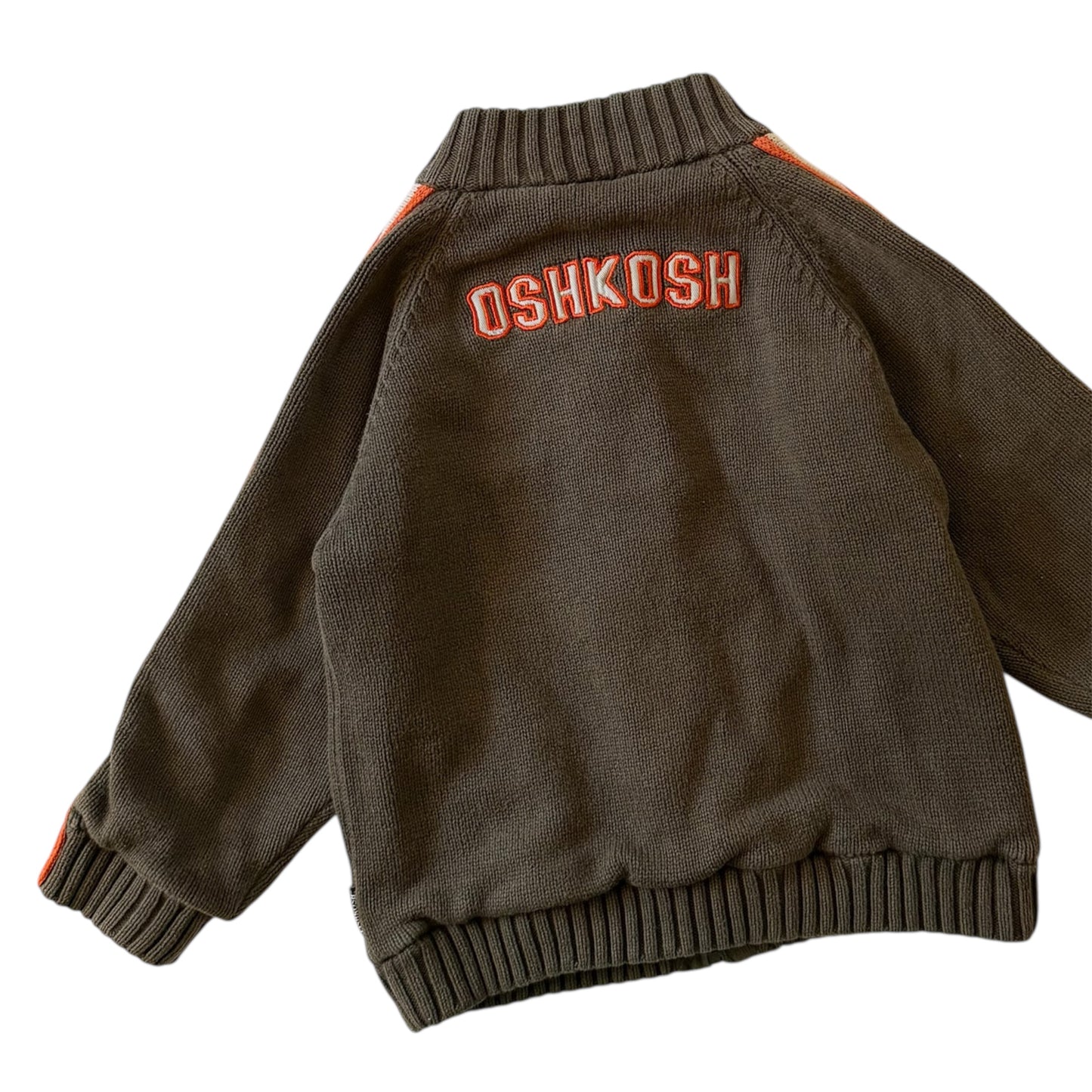 Vintage khaki Oshkosh zip up jacket. Approx 3-4 years