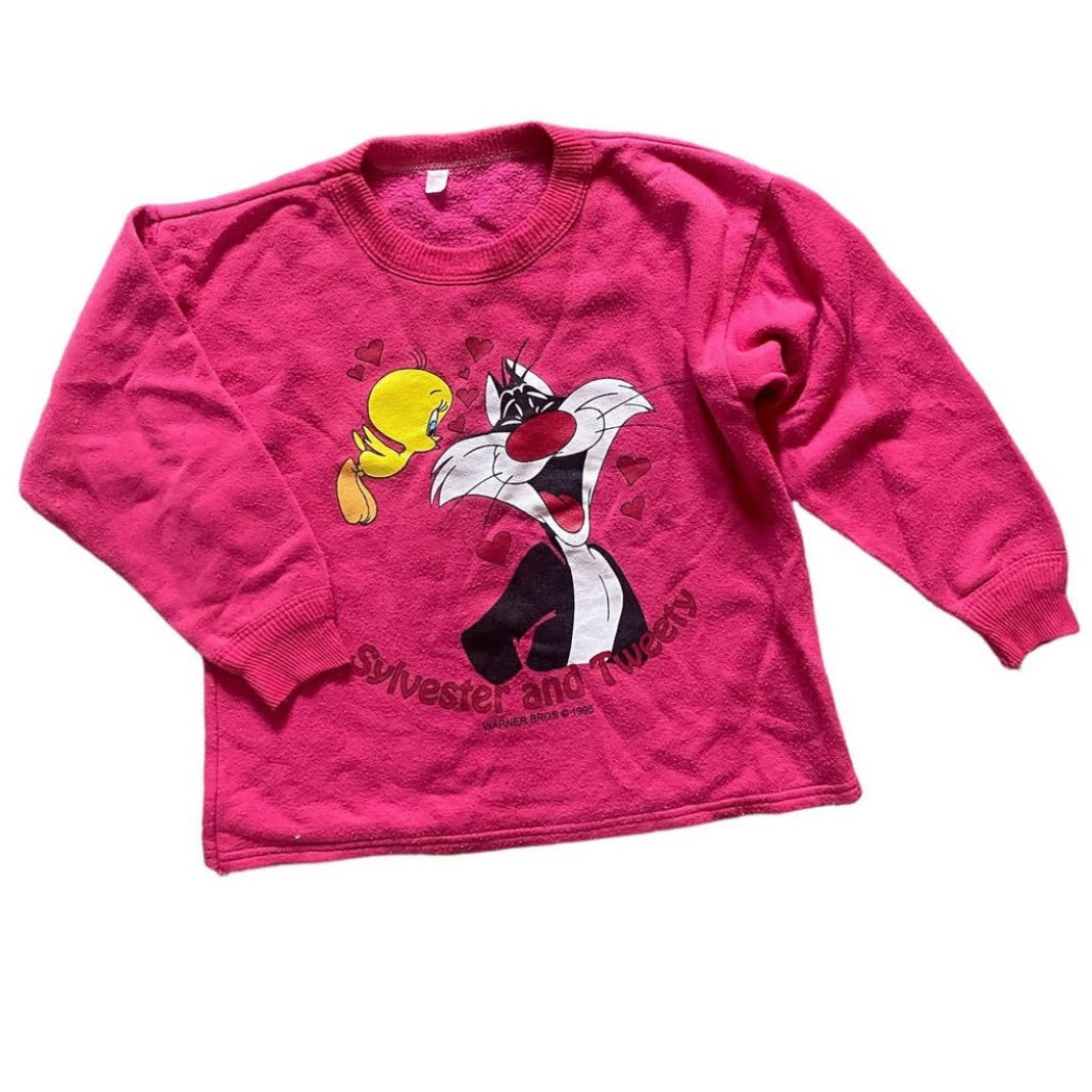 Slyvester and Tweety vintage sweatshirt. Needs a debobble. Age 6/7 years approx