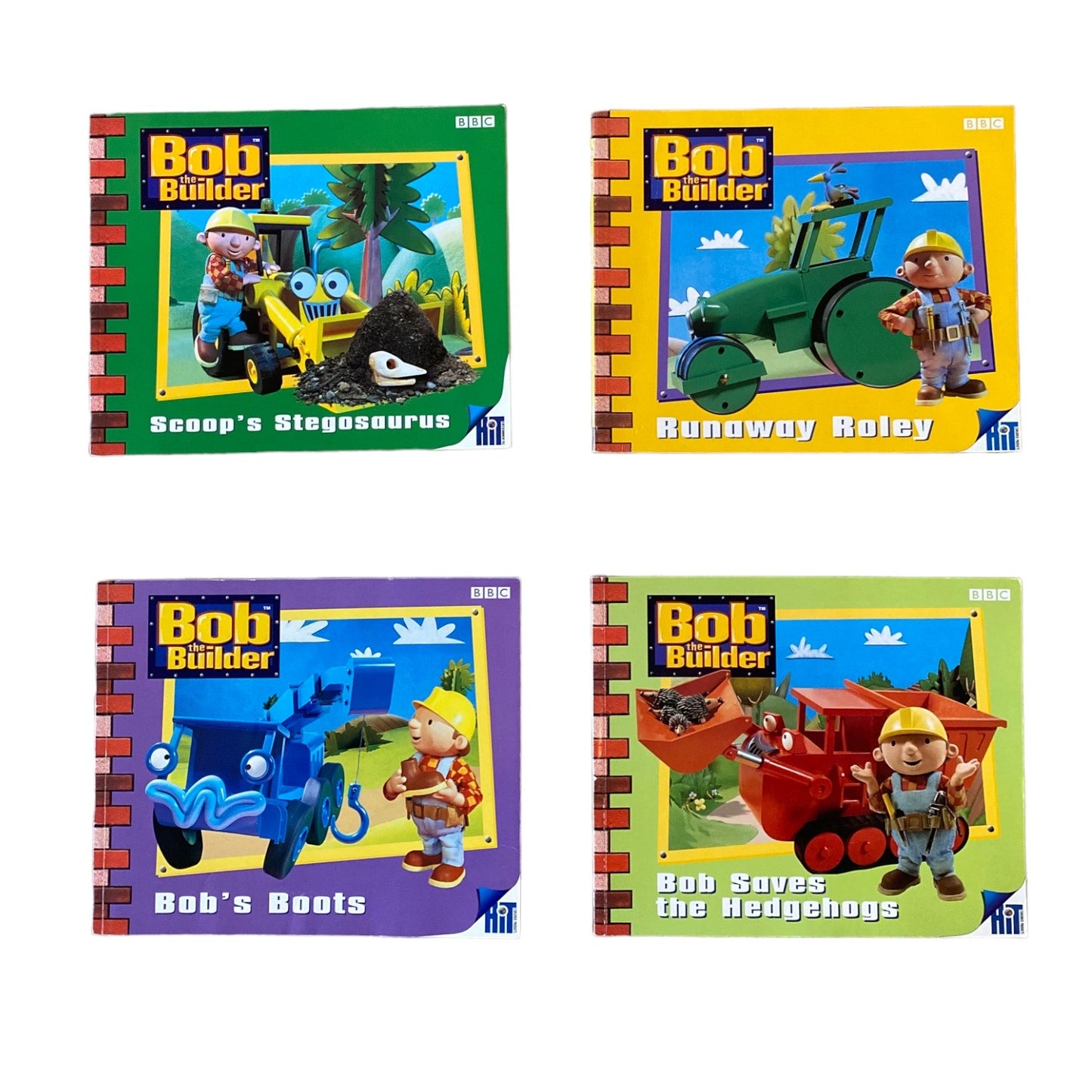 Set of 4 Bob the builder paperback books 👷🏼 2001