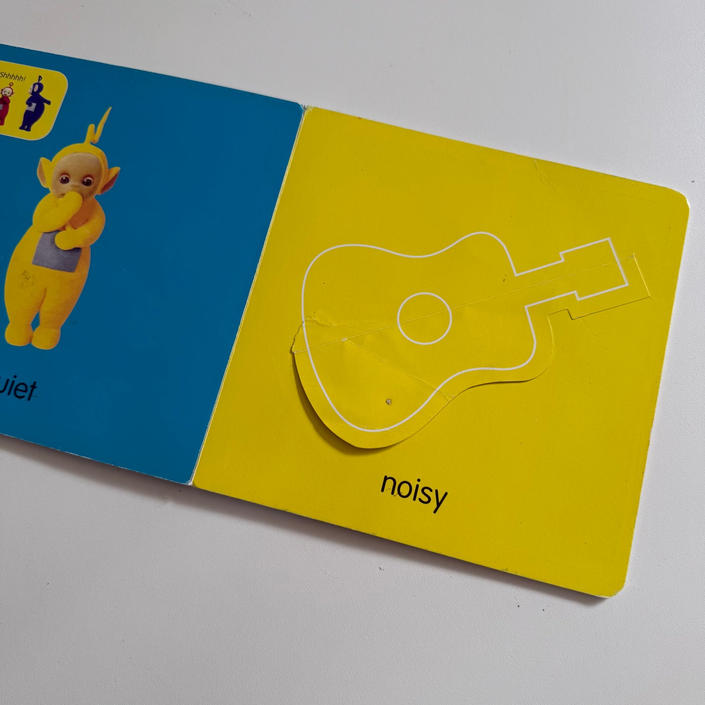 Vintage 2004 teletubbies lift the flap book. Has a some signs of wear as shown