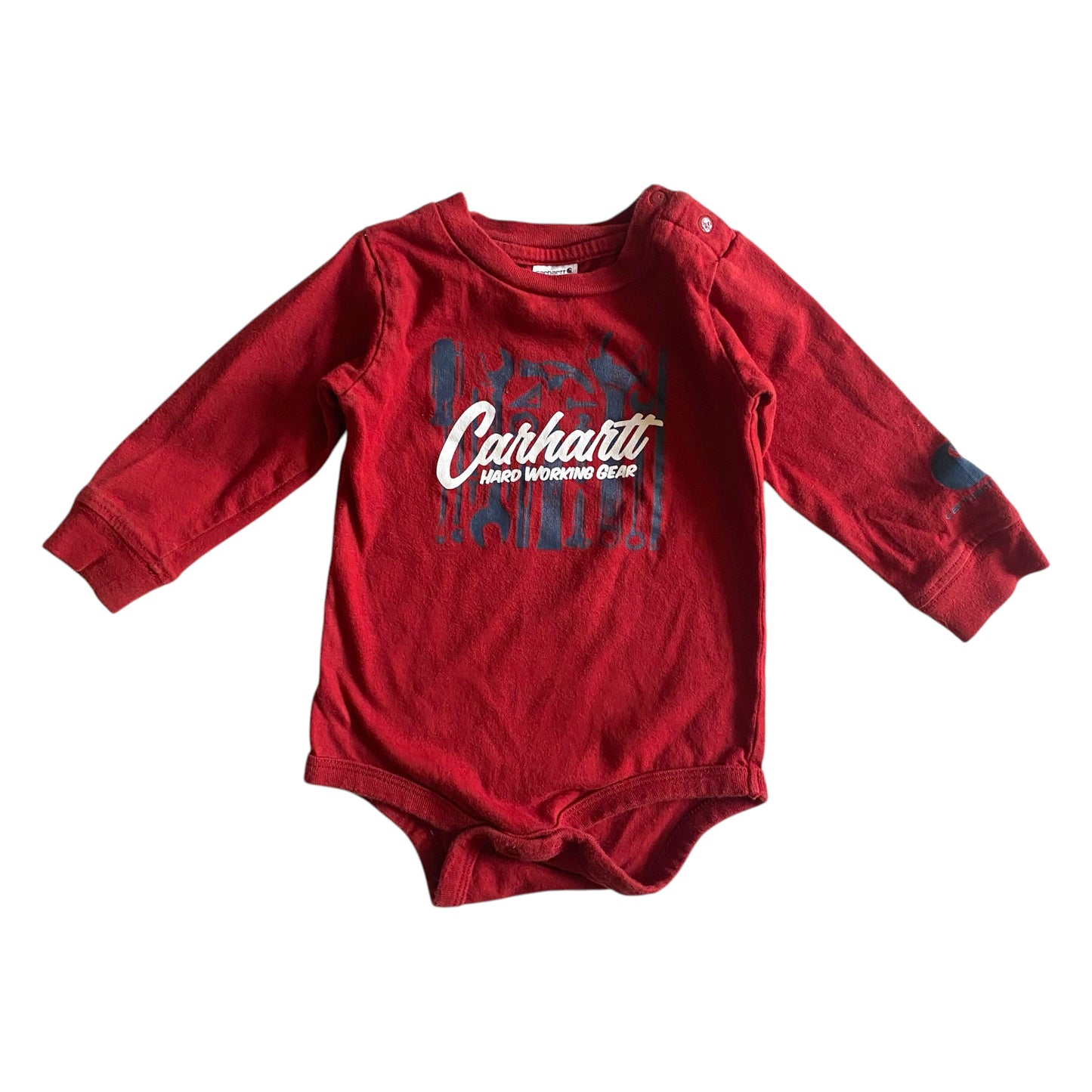 Carhartt maroon bodysuit. Size 12 months