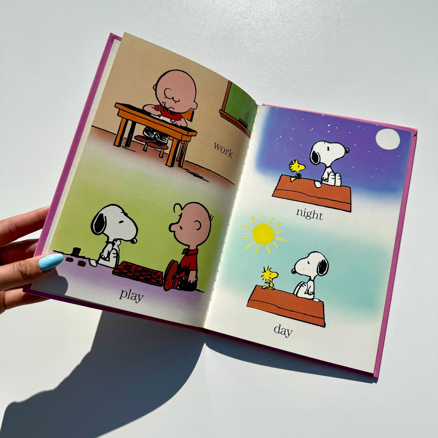 Vintage 1987 snoopy opposites book