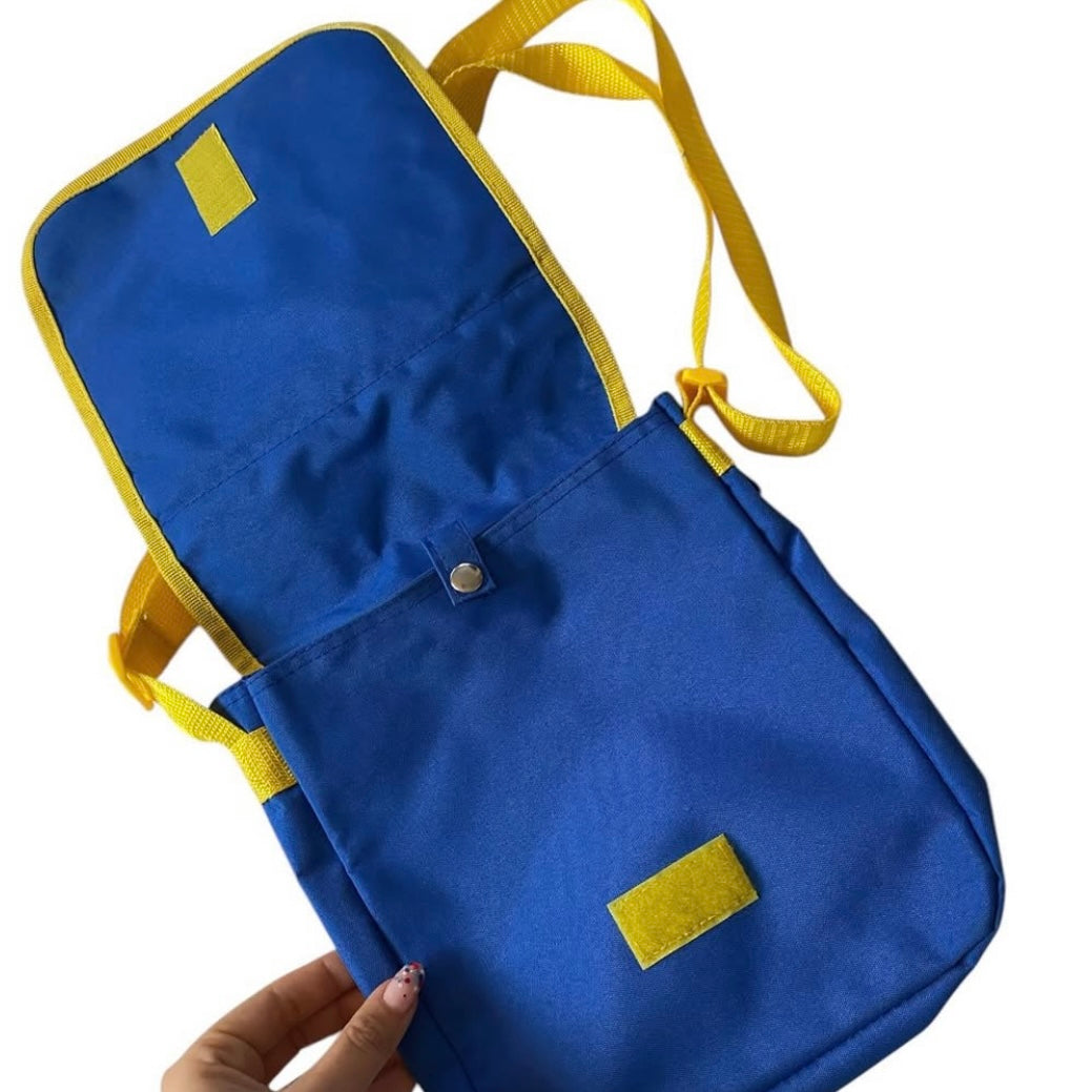 Vintage royal blue & yellow miffy bag