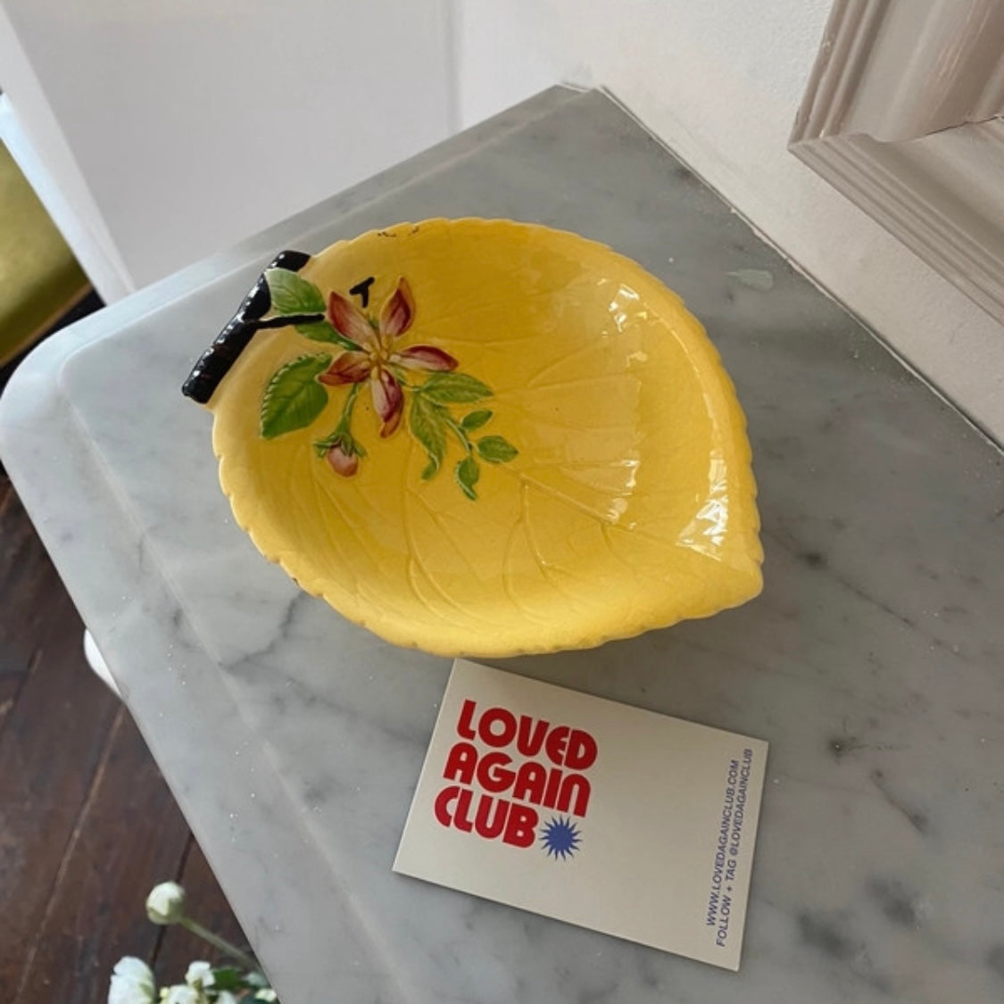 Vintage lemon trinket bowl / dish.