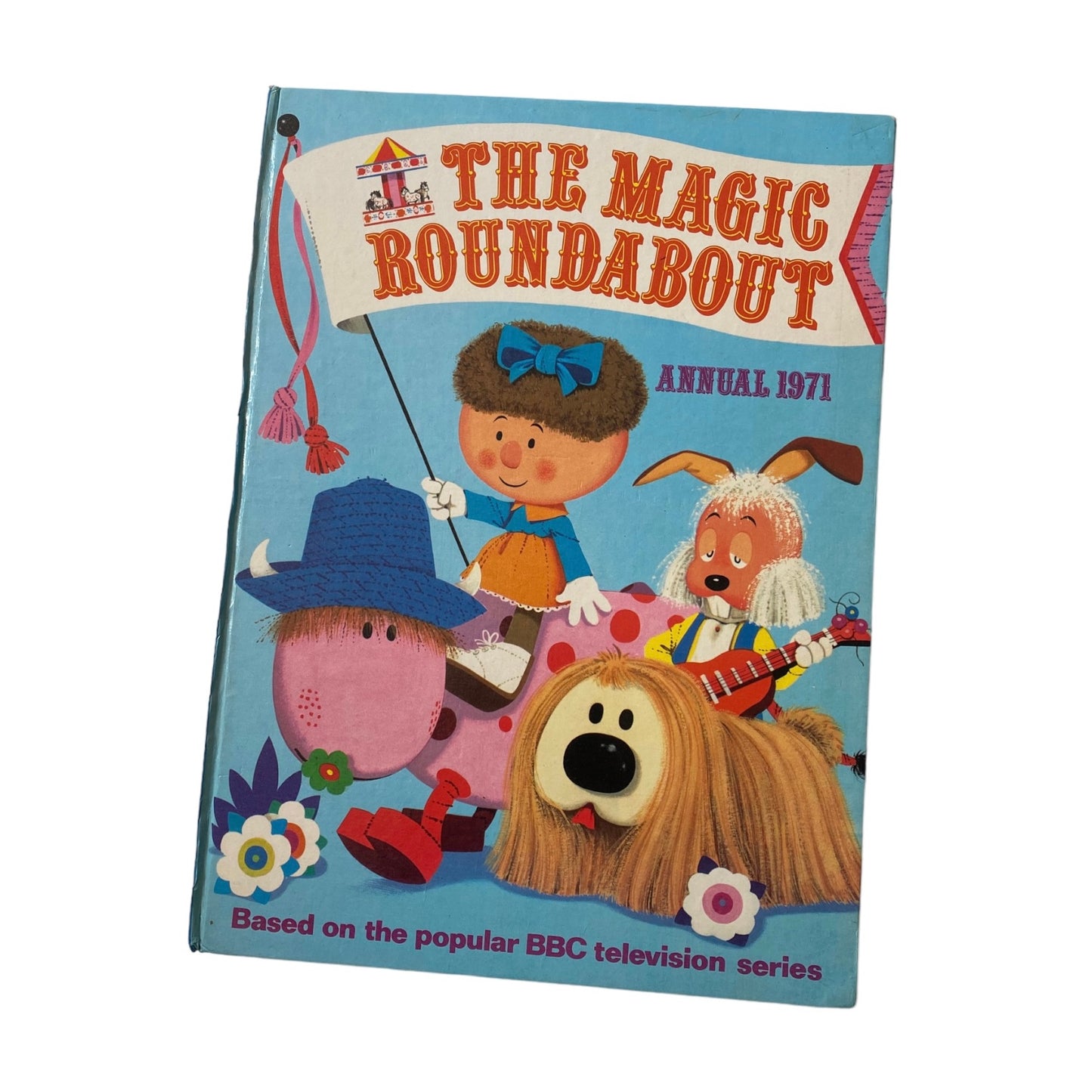 Vintage 1971 magic roundabout hardback a4 book