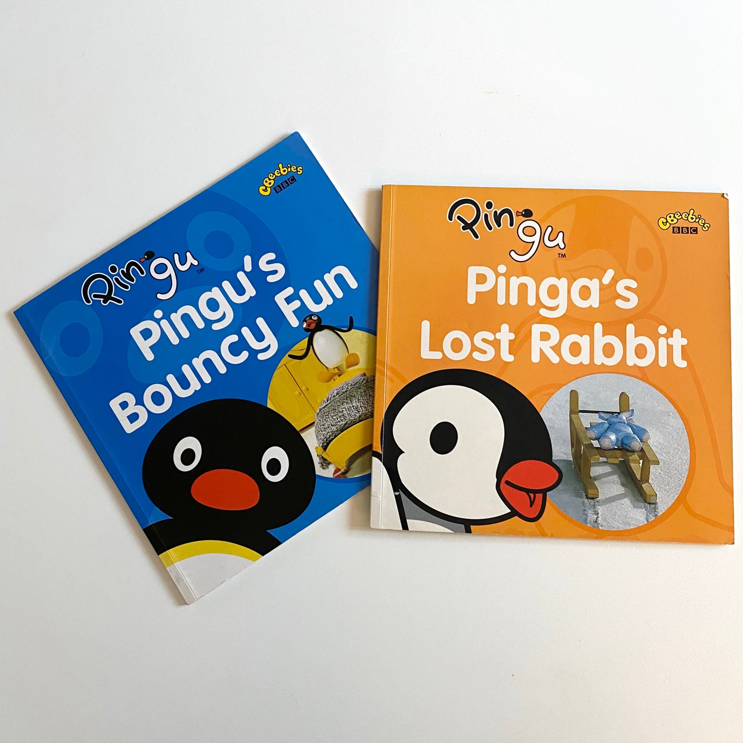 Set of two vintage 2002 pingu paperback books