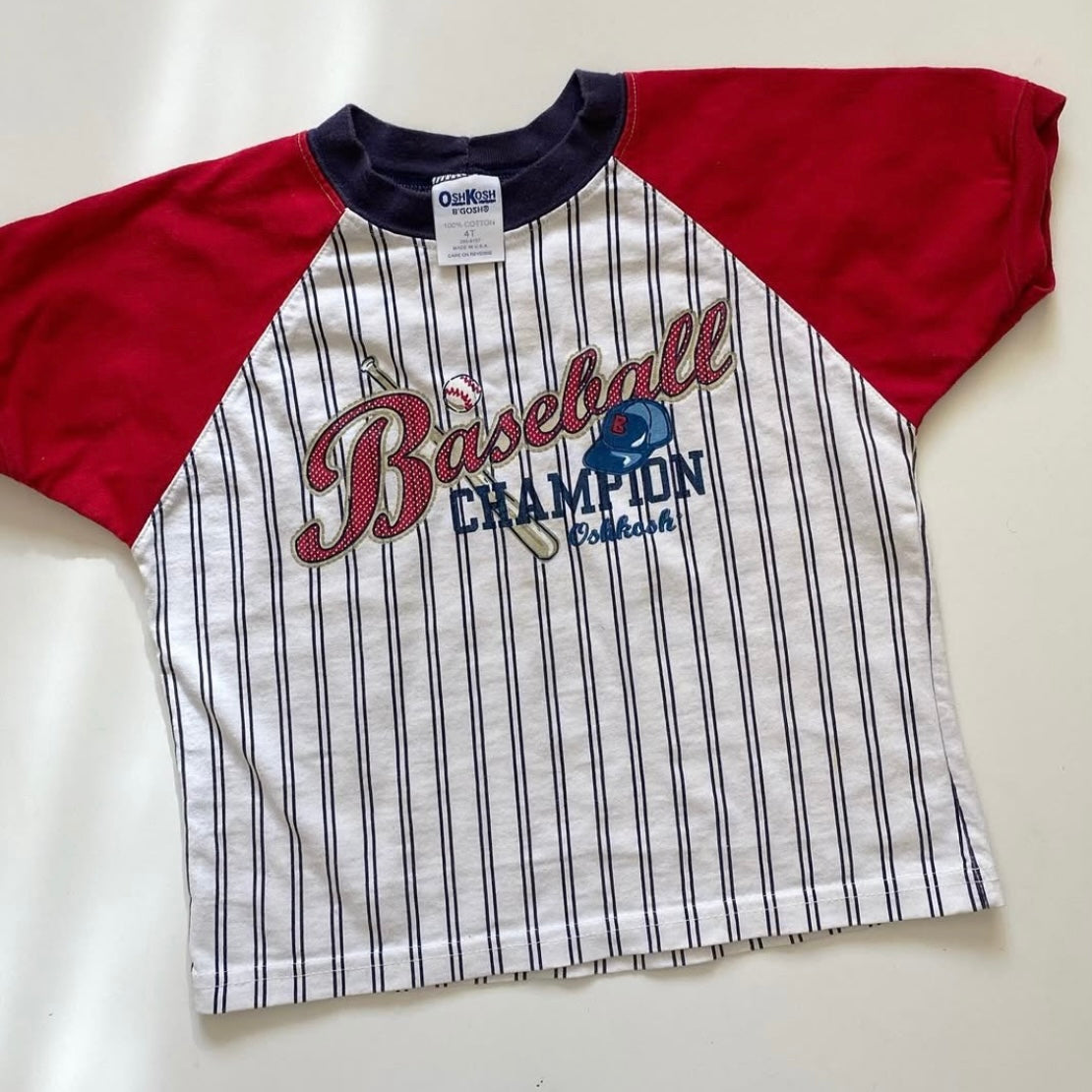 Vintage oshkosh baseball tshirt age 3-4 years