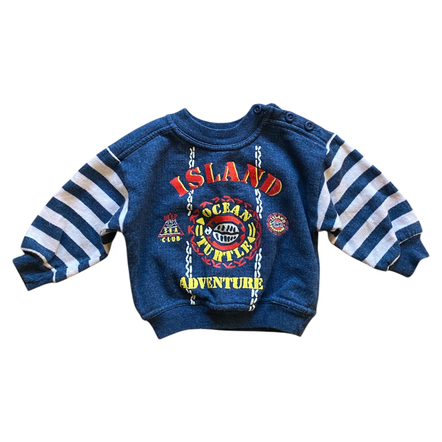 Vintage striped sweatshirt. Size 6 months