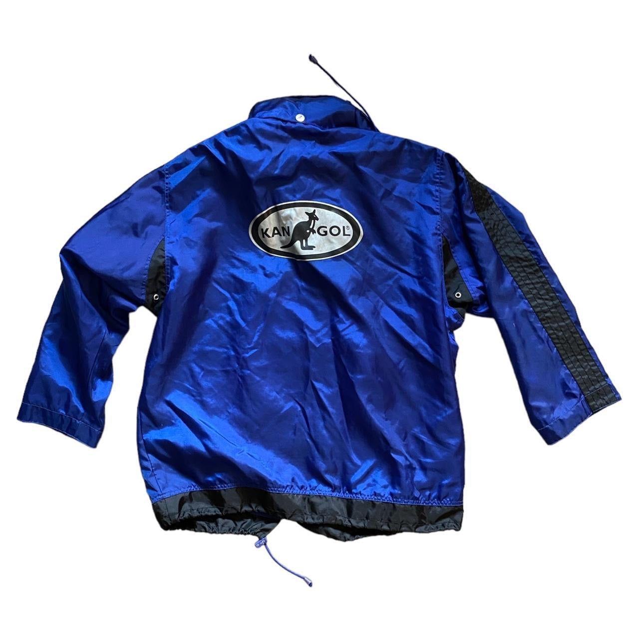 Vintage 1990s Kangol windbreaker zip up jacket royal blue size M