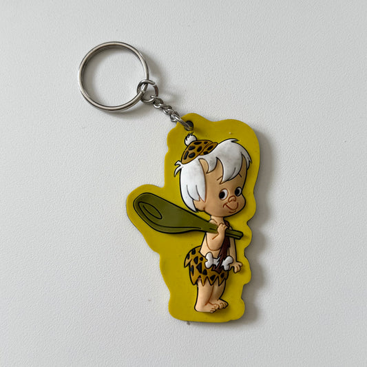 Vintage 2001 bam bam flintstones keyring