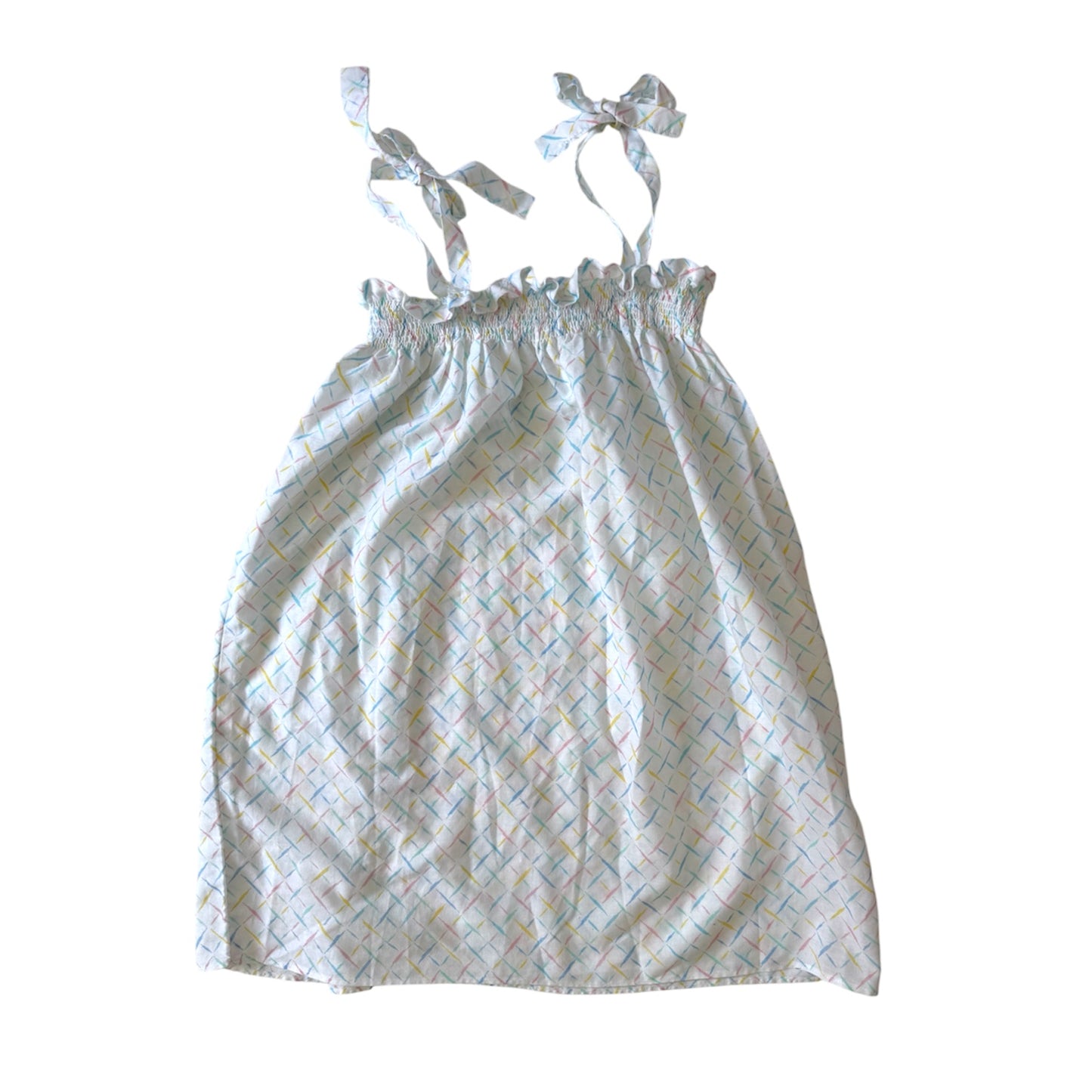 Vintage cotton mid length dress. Size 5-6 years