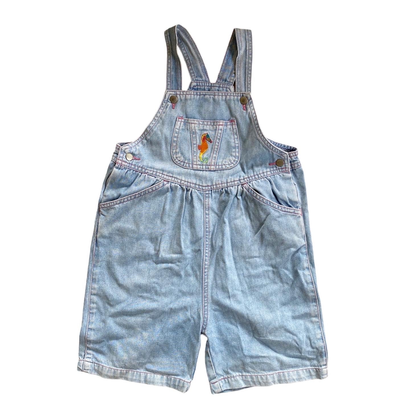 90s vintage mother care shortall dungarees 6-7years