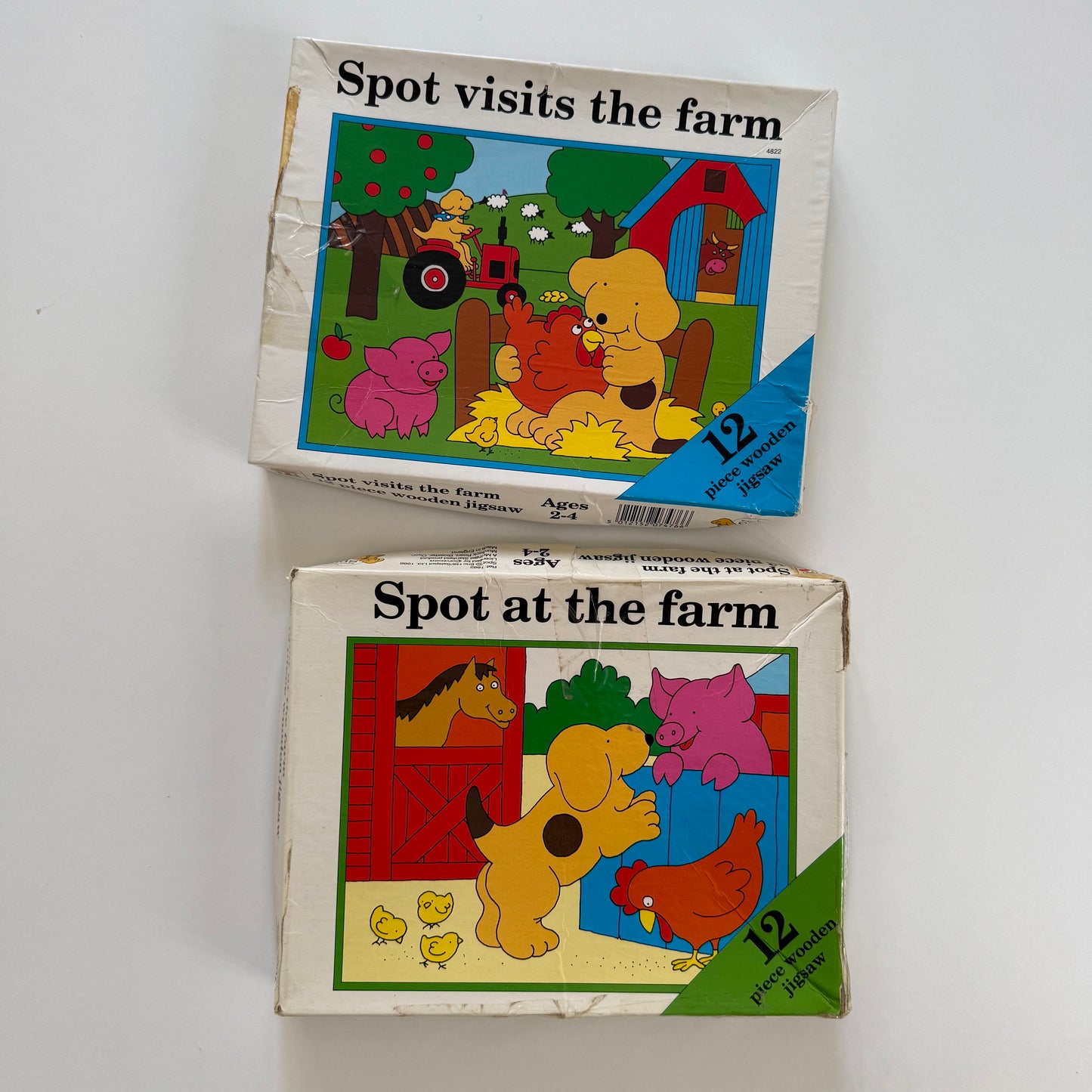 Vintage set of two spot the dog puzzles. 1986 + 1990.Condition as shown