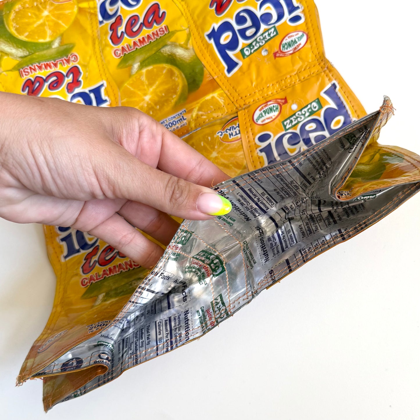 Iced tea recycled bag