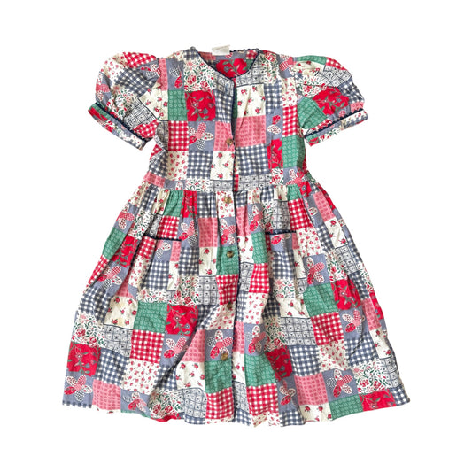 Vintage 90’s patchwork cotton dress. Size 5 years