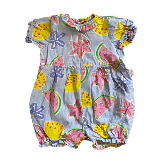 Blooming kids vintage flower & fruit print romper 💐 9-12 months