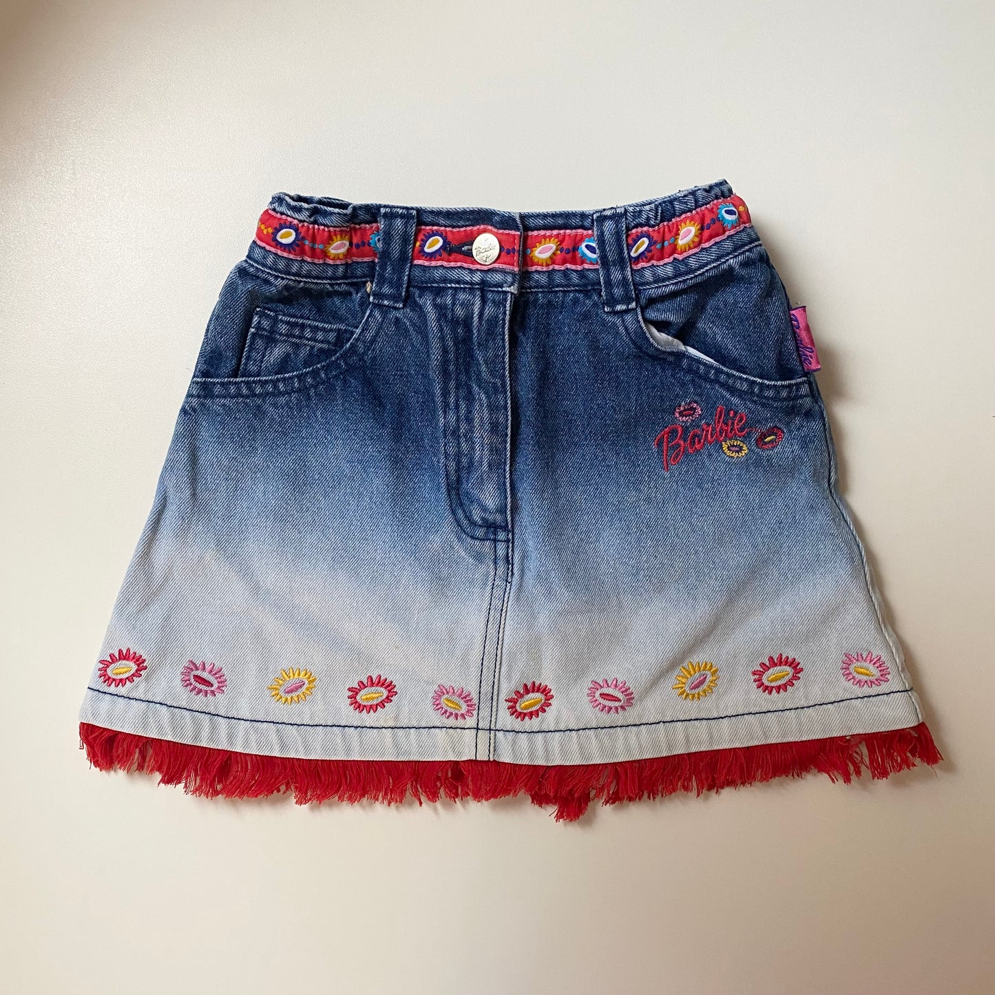 Vintage Barbie denim skirt. Size 2-3 years