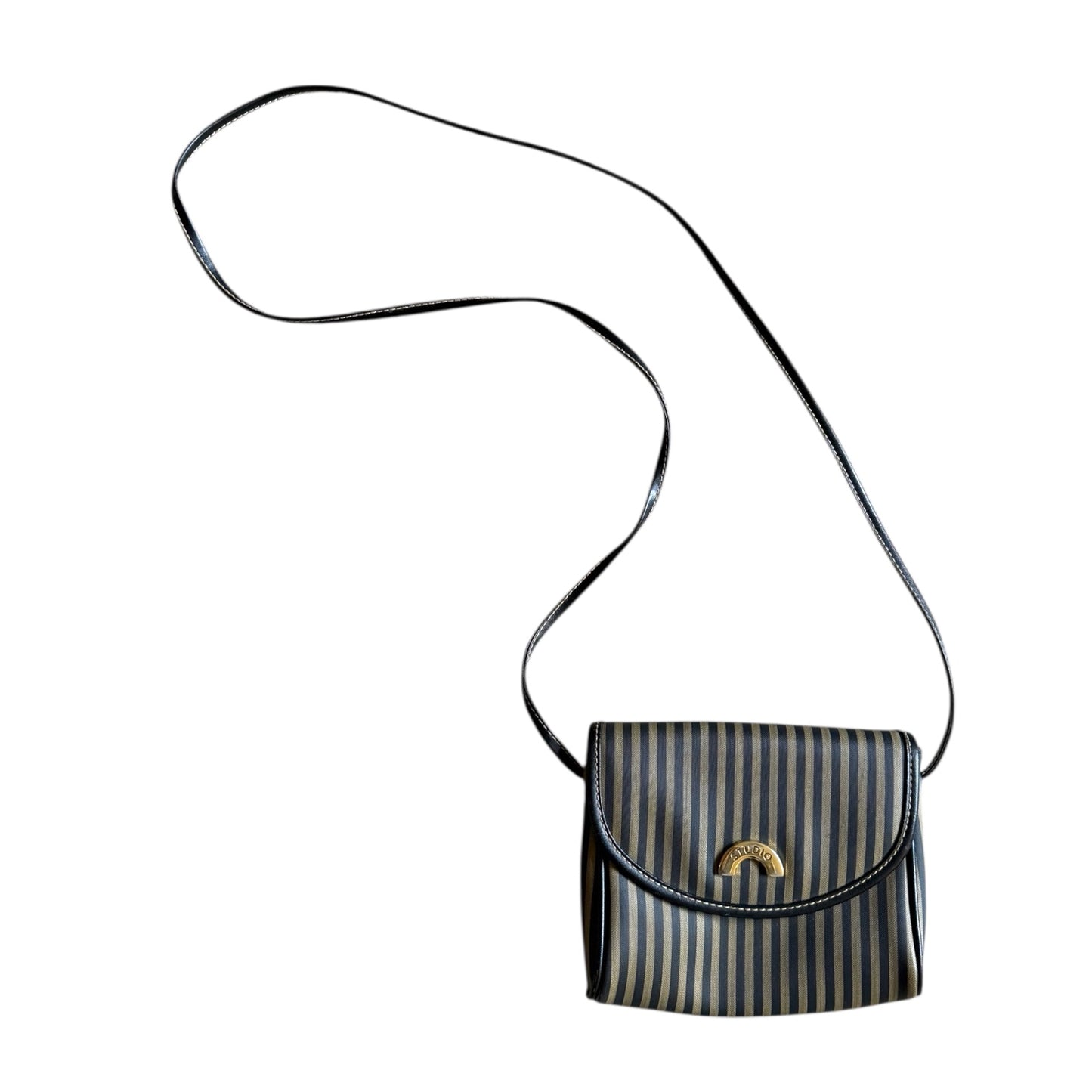 Vintage striped cross body bag