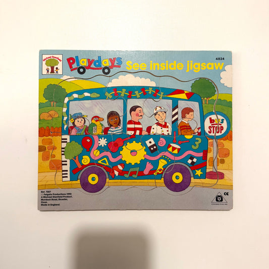 Vintage 1990s rare Playdays wooden puzzle.