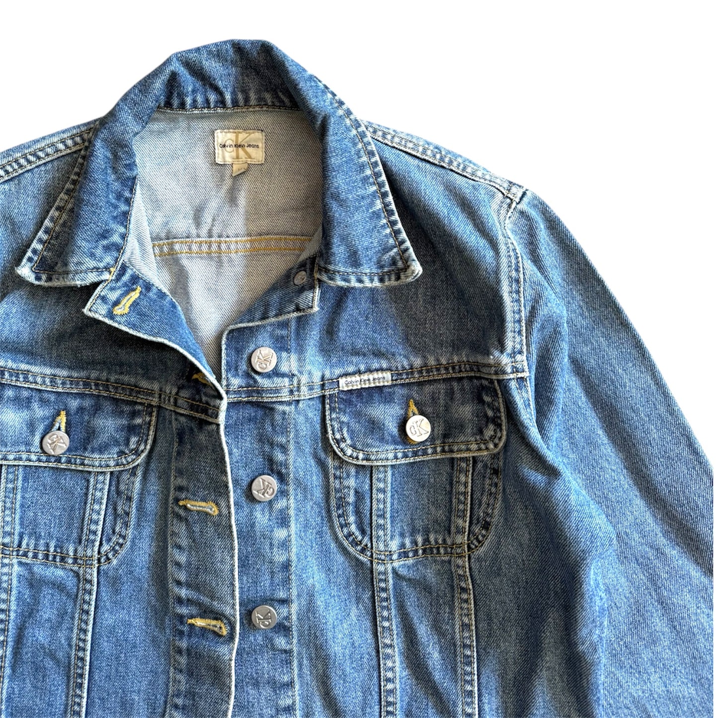 Vintage 90’s Calvin Klein denim jacket. Size S