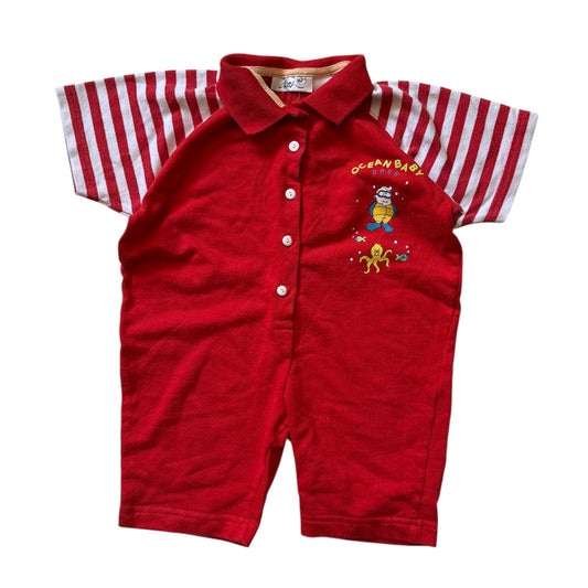 Vintage dash romper. Size 12-18 months