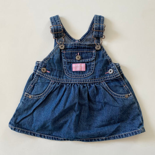 Oshkosh pinafore denim dress. 6 months