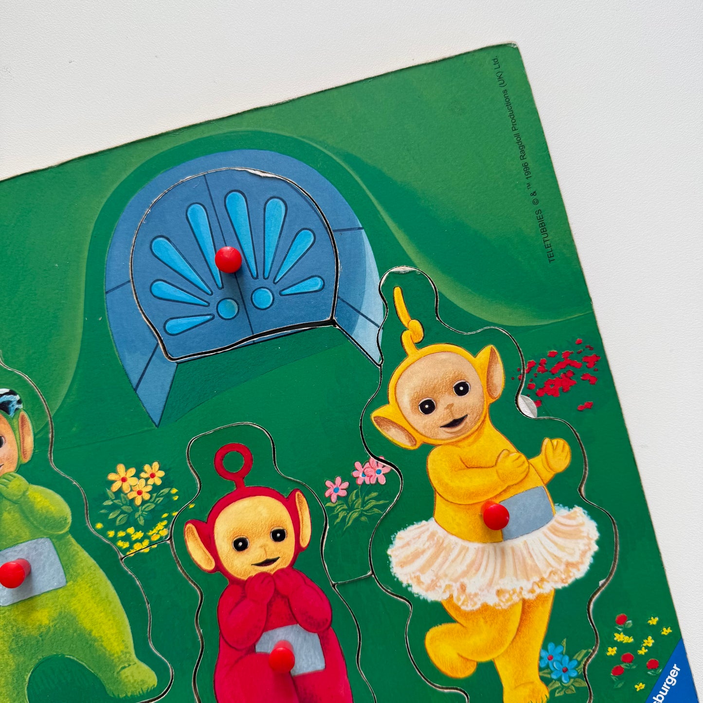 Vintage 1996 teletubbies wooden puzzle