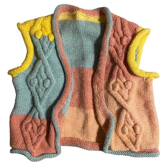 The sweetest knit cardigan gilet. 3-4 years