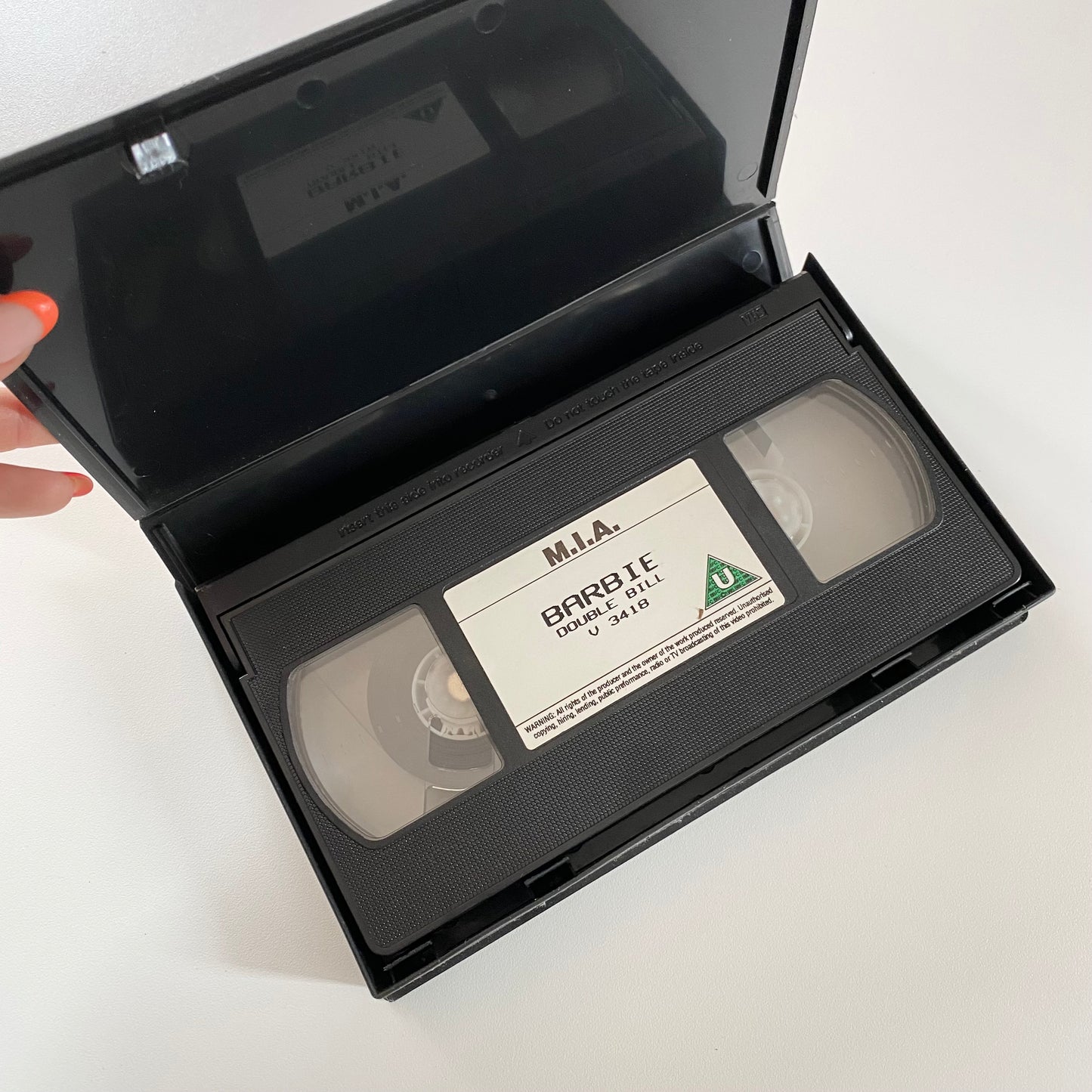 Vintage 1994 barbie VHS tape