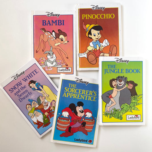 Bundle of 5 vintage Disney books.