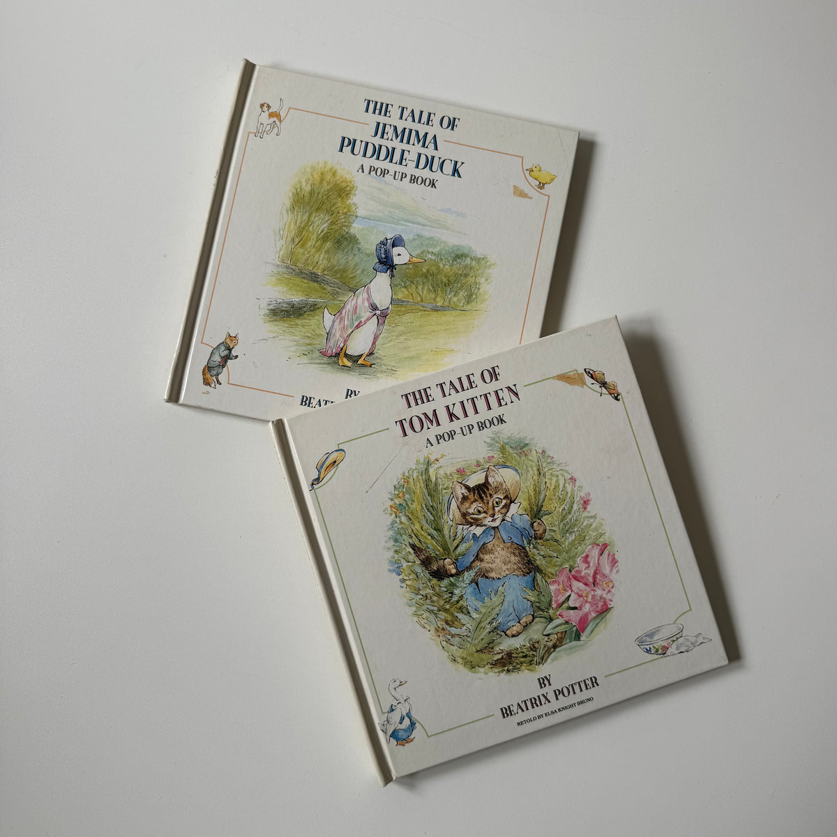 Vintage 1987 Beatrix potter pop up books set of 2