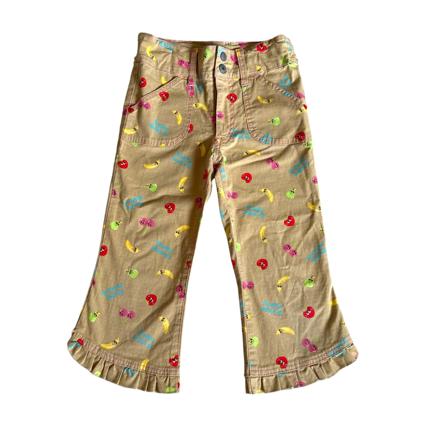 Vintage miniK fruit printed trousers. Size approx 3 years