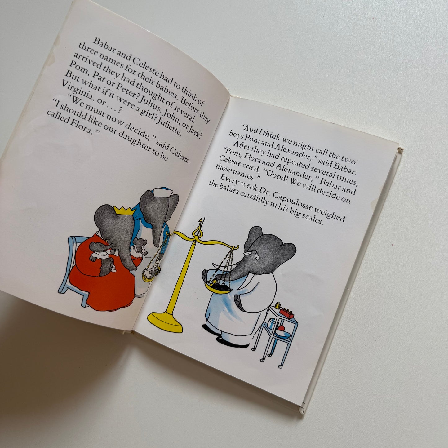 Vintage 1990 Babar book.