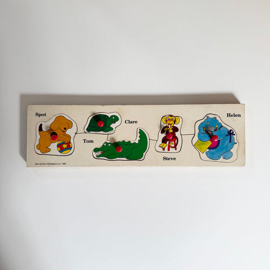Vintage 1986 spot the dog wooden puzzle
