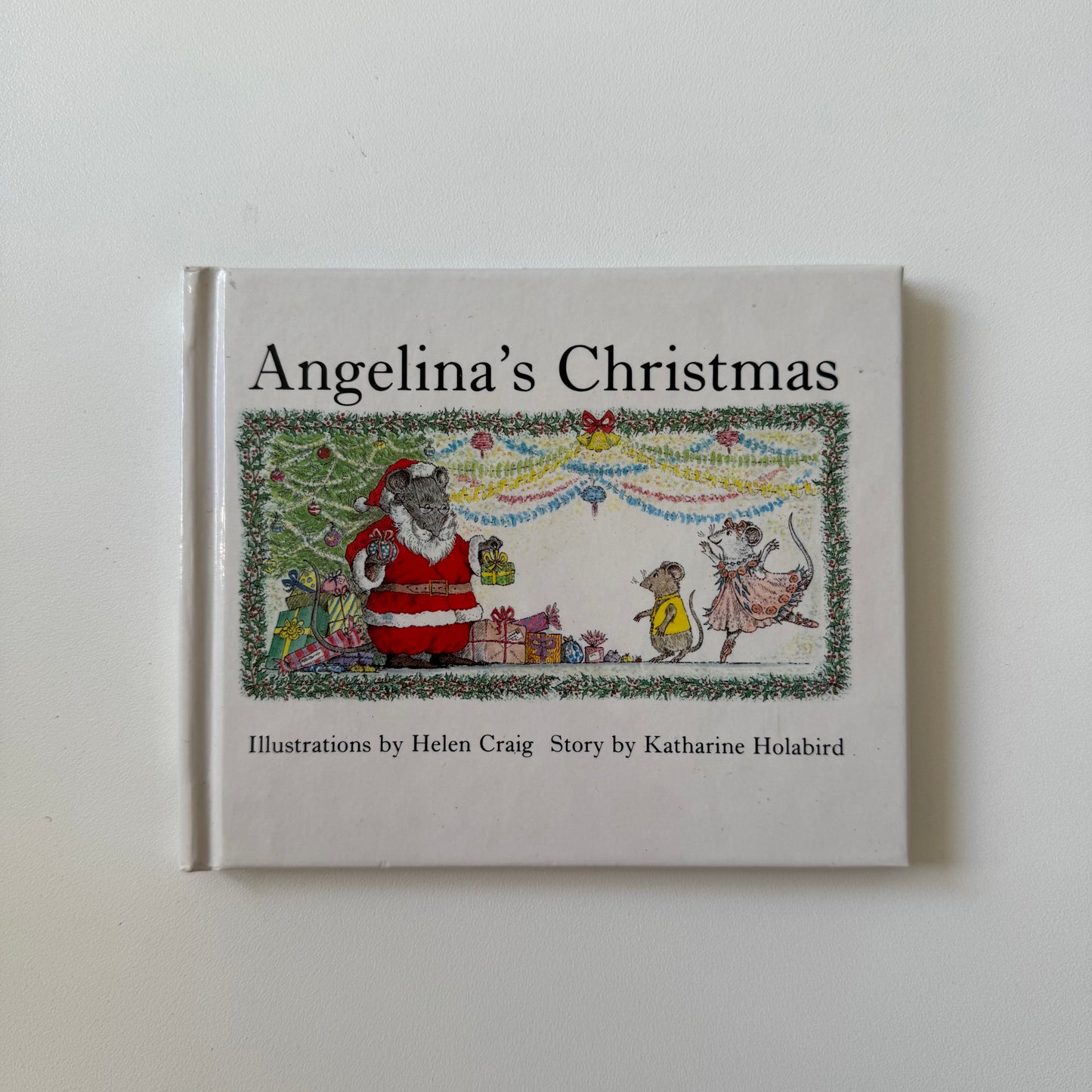 Vintage Mini 1989 Angelina Christmas book