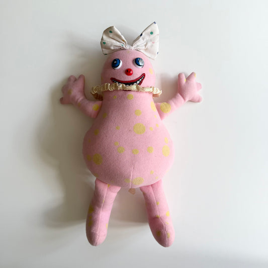 Vintage Mrs blobby plush toy. Condition as shown.