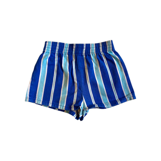 Vintage striped shorts in royal blue. Size 18-24 months