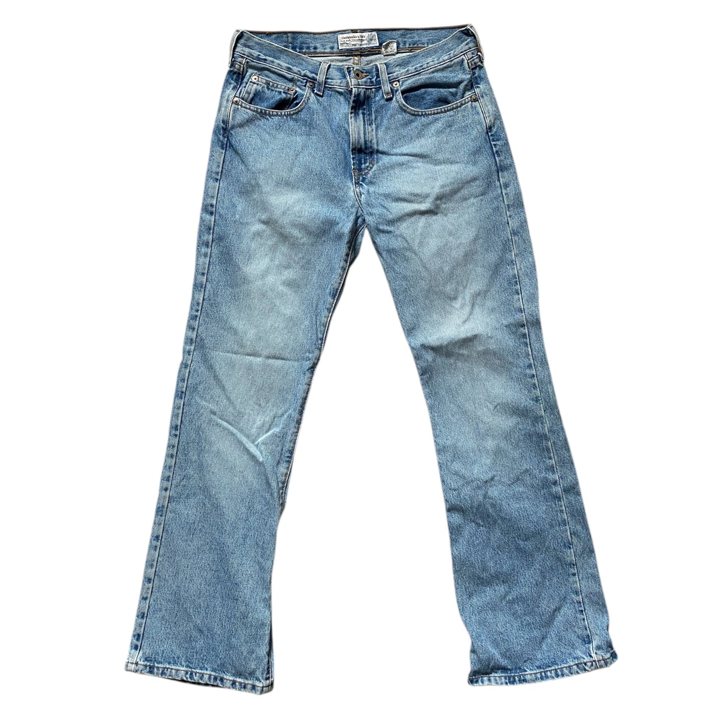 Vintage Abercrombie & fitch pale wash denim jeans. Size 10