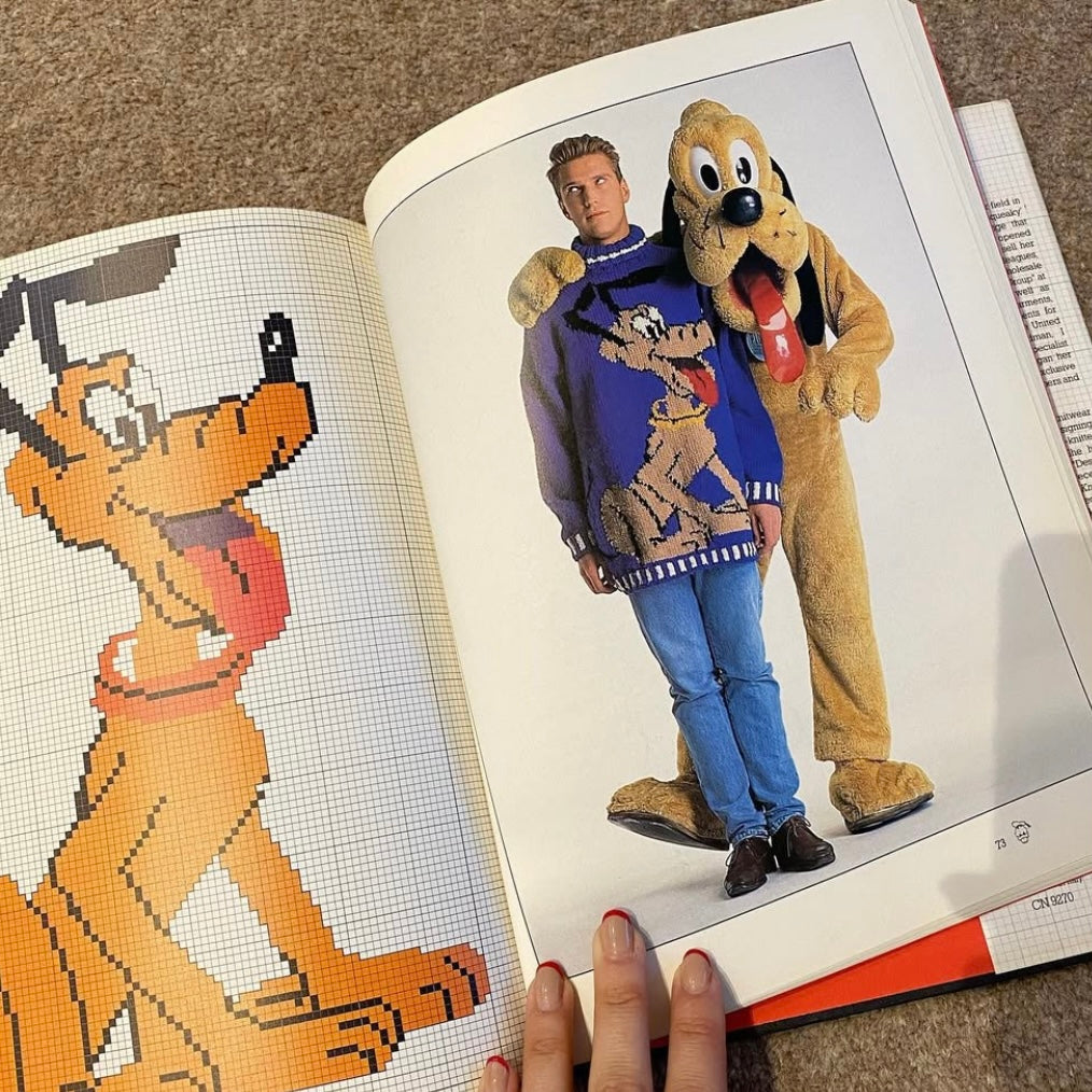 Vintage 1988 Disney knit book