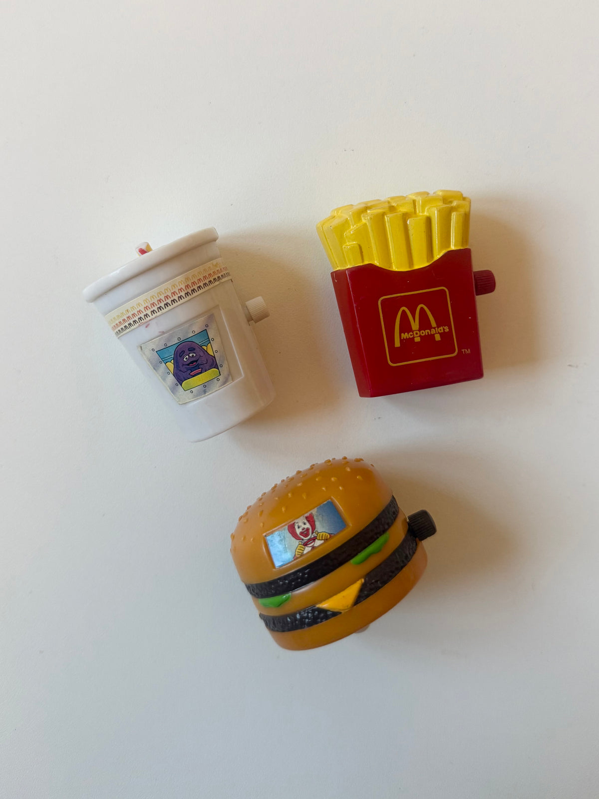 Vintage 1995,1993 McDonald’s toys. Set of 3