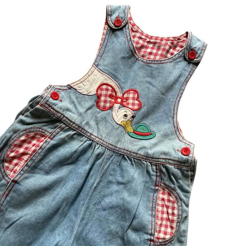 Vintage baby club denim overalls approx 2-3 years