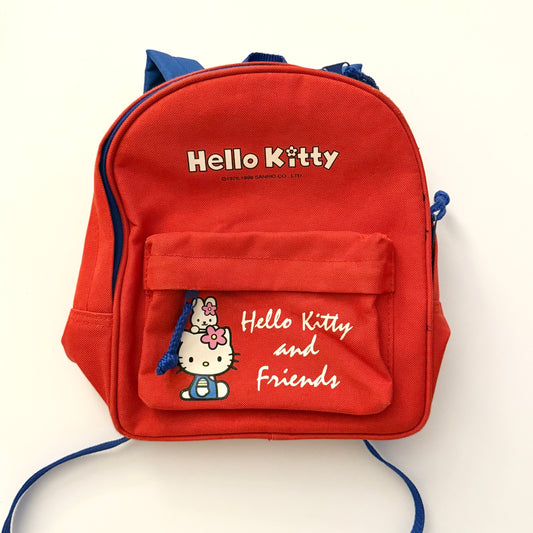 Vintage red & blue hello kitty / miffy rucksack