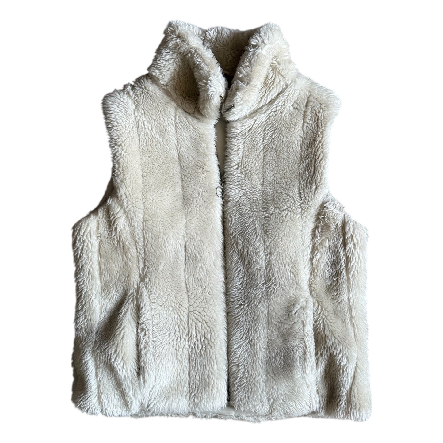 Vintage newlook faux fur cream gilet. Size 8-10 imo