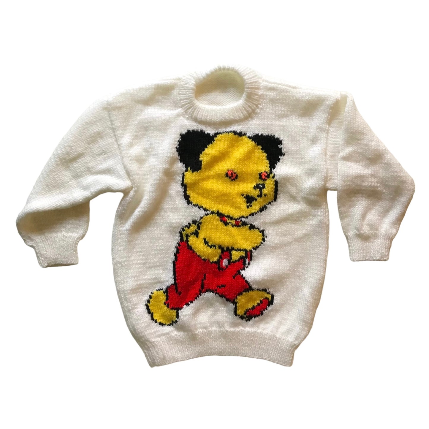 Vintage knitted sooty jumper age 8-9 years