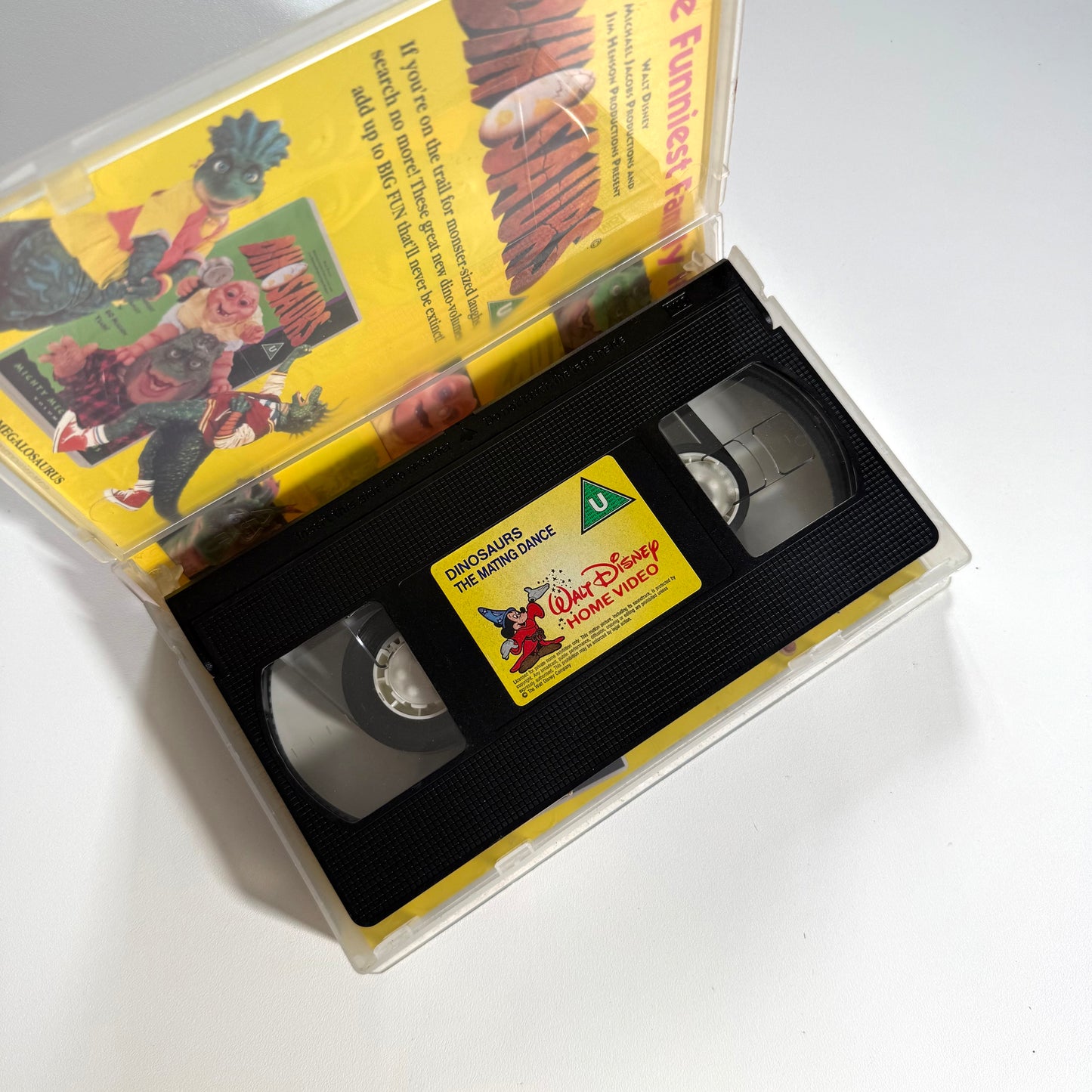 Vintage dinosaurs vhs tape