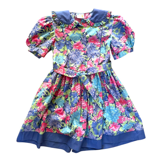 Vintage ‘ninalisa’ floral party dress. size 7-8 years.