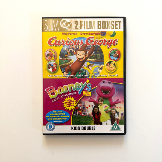 2007 Barney/ Curious George dvd tape