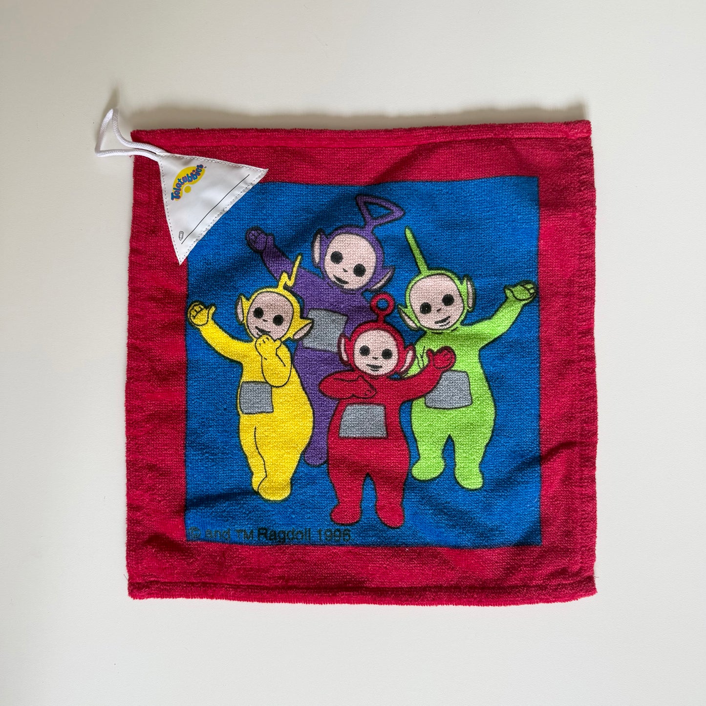 Vintage 1995 Teletubbies flannel / small towell.